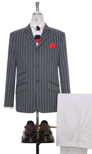 Grey Striped Jacket